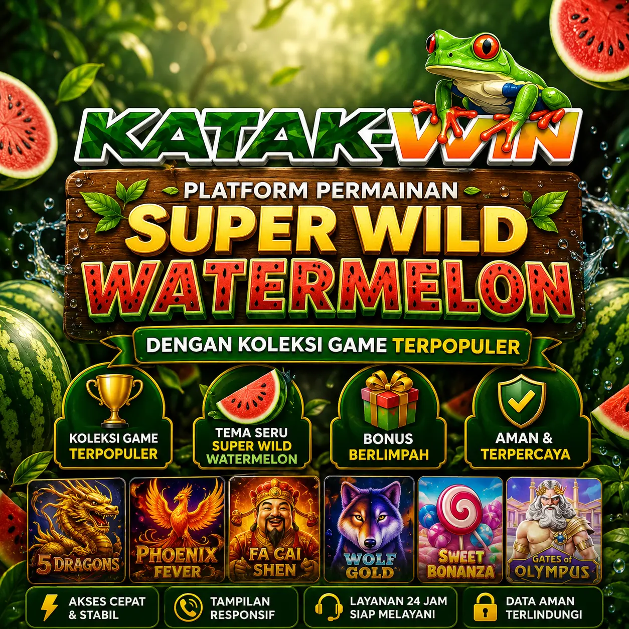 Antarmuka lobi permainan digital KATAKWIN